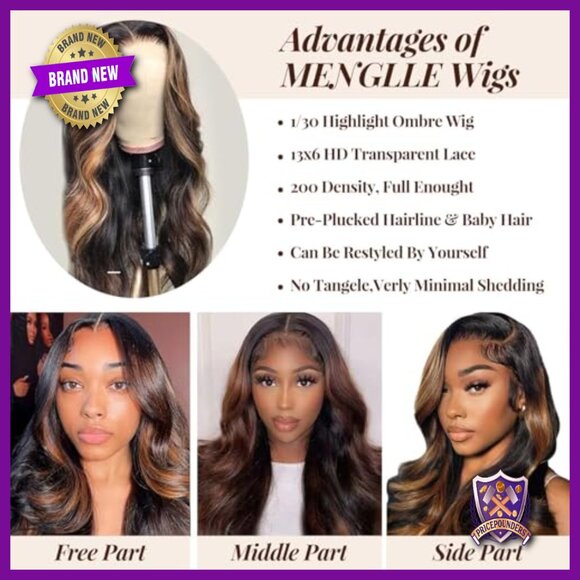 13x6 HD Lace Front Wig Human Hair Body Wave 200 Density 28 Inch